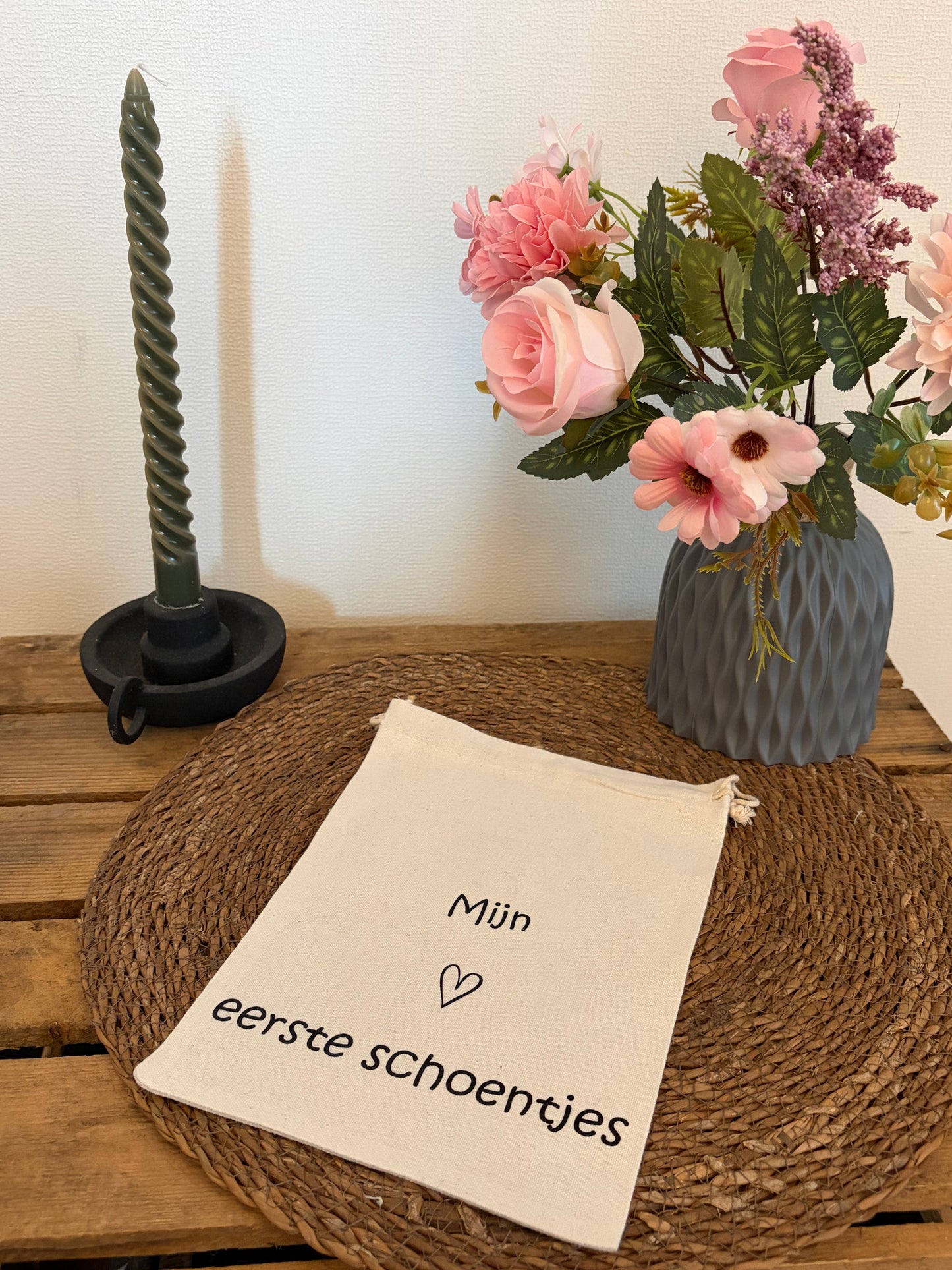 Bewaarzakje "mijn eerste schoentjes"