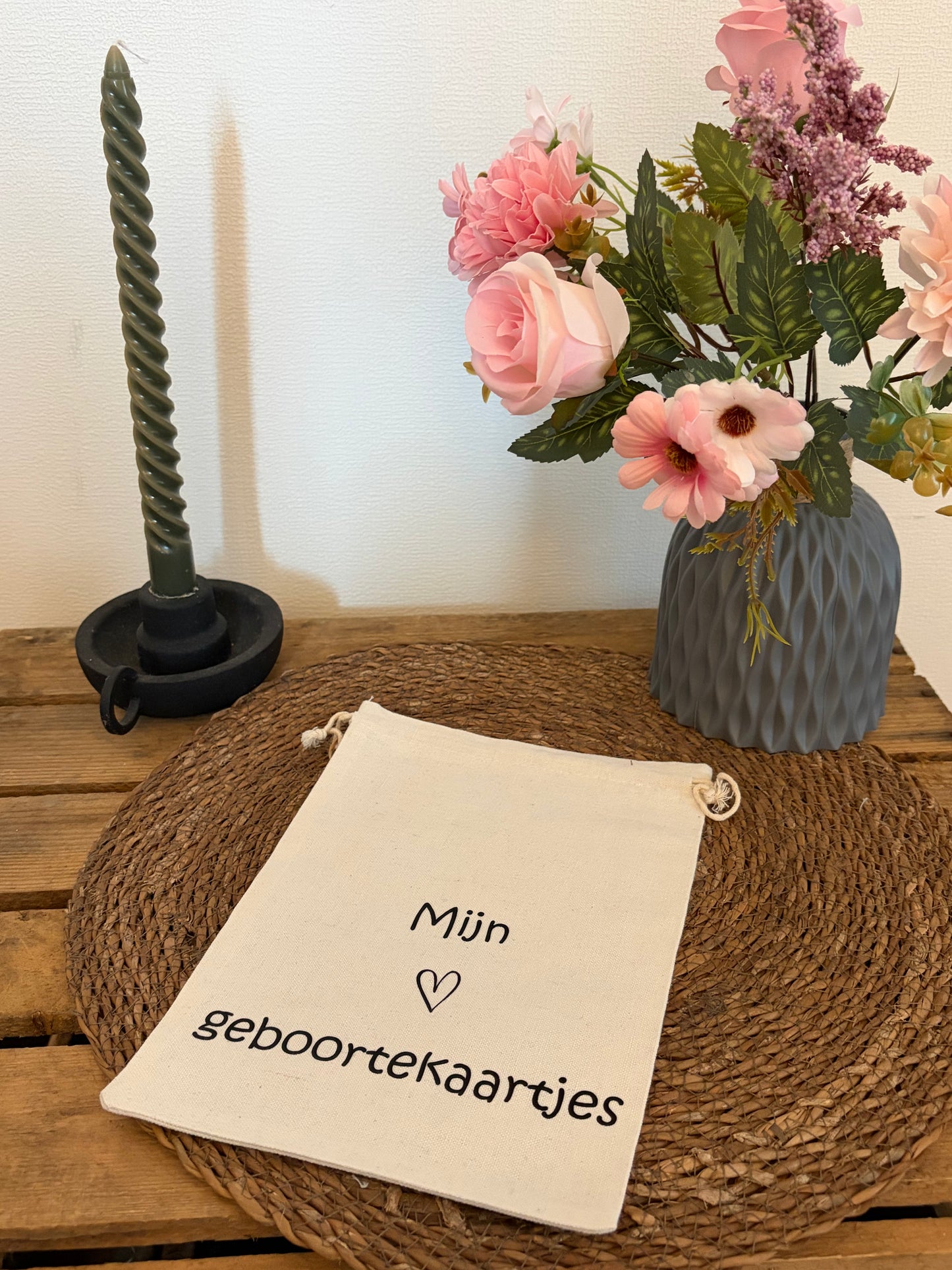 bewaarzakje "geboortekaartjes"