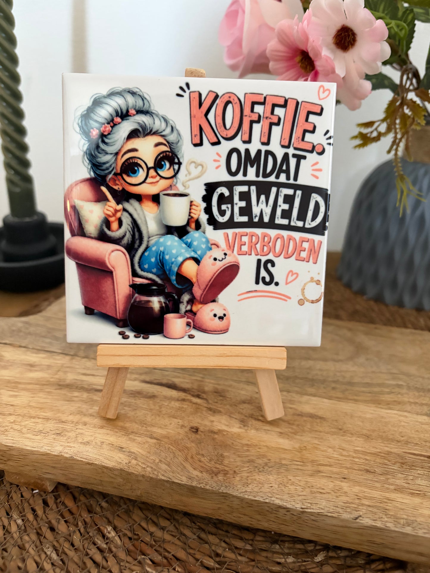 Koffie, omdat geweld verboden is