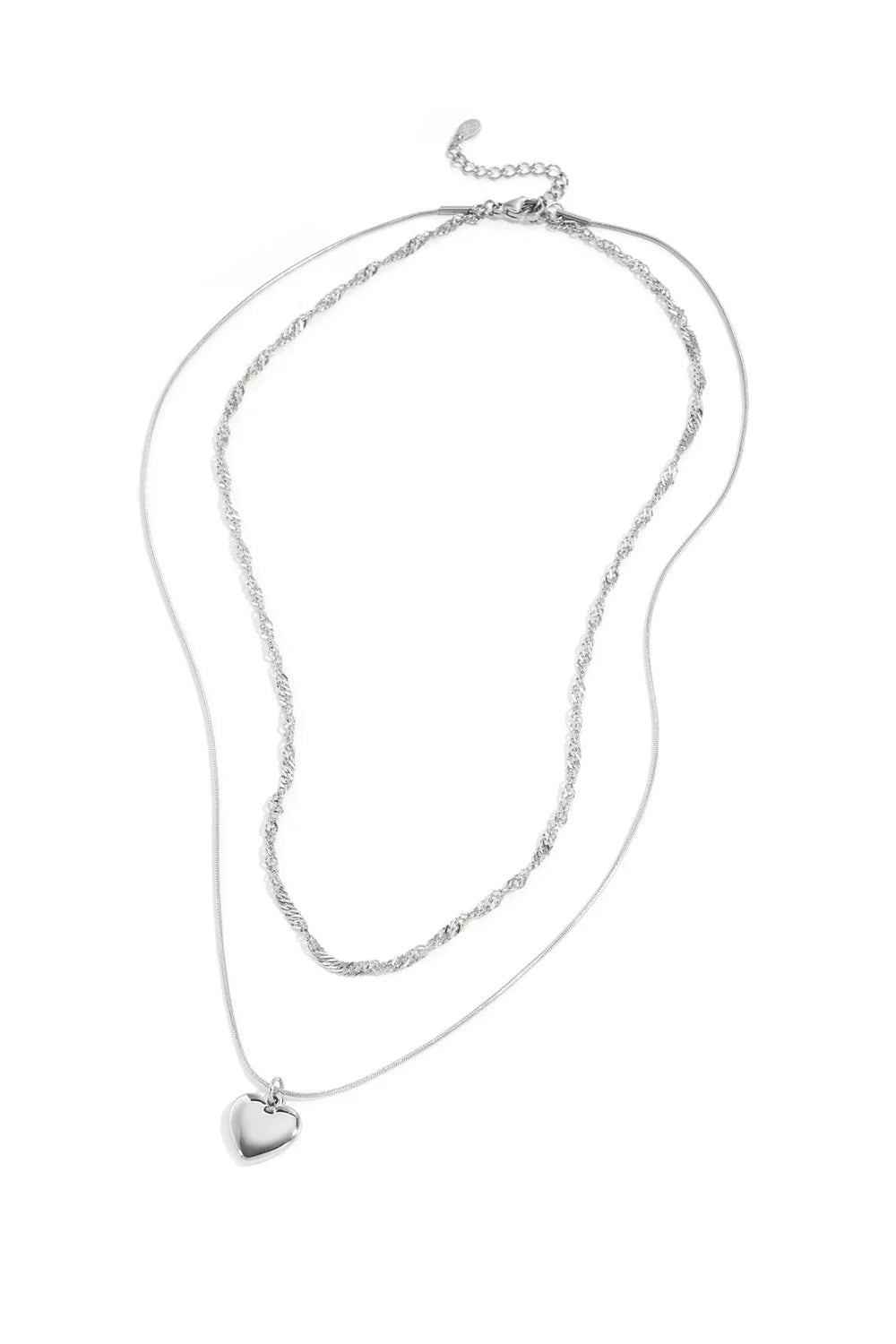Gelaagde Ketting Met Hart Charm