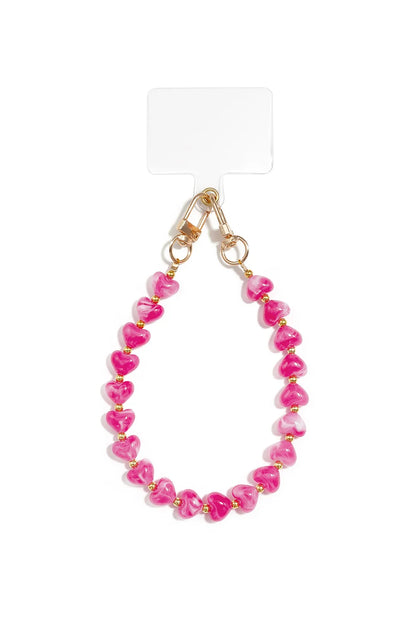 Telefoonketting Met Hartje meerdere kleuren