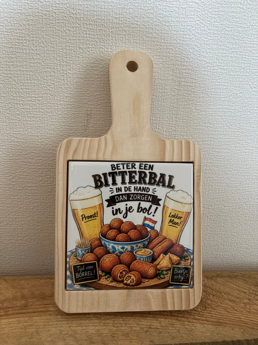 Beter een bitterbal in de hand, dan zorgen in je bol!