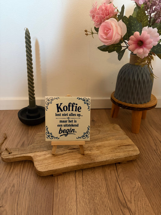 Koffie lost niet alles op