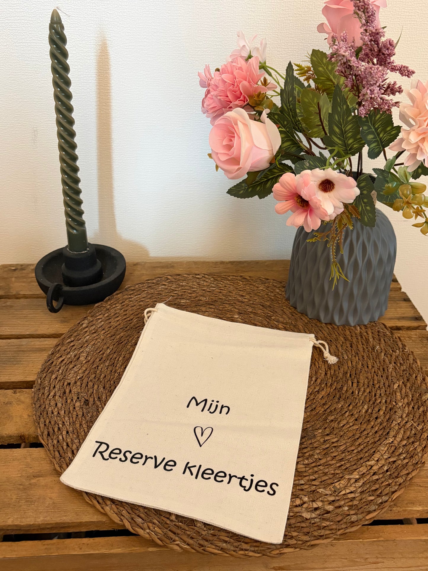 bewaarzakje "mijn reserve kleertjes"