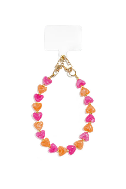 Telefoonketting Met Hartje meerdere kleuren